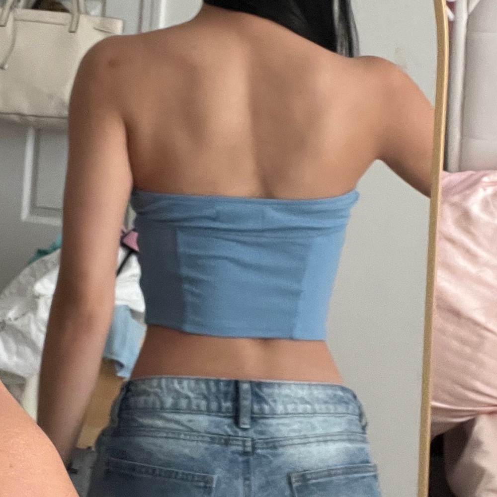 Urban outfitters blue tube top NEW - Picture 2 of 3